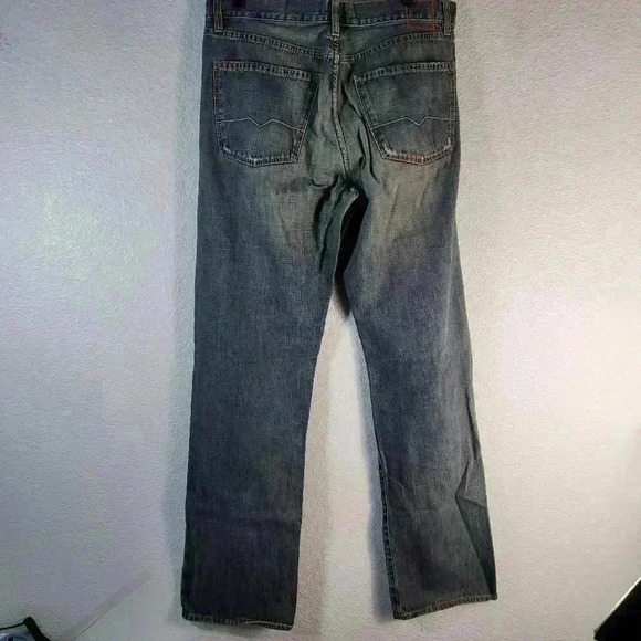 HUGO BOSS Men 34x34 Orange Label Jeans HB1 Button Fly Blue Denim Dark Wash - Picture 2 of 11